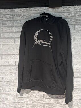 CINCH Black & Gray Fleece Graphic Logo Hoodie Men's XL